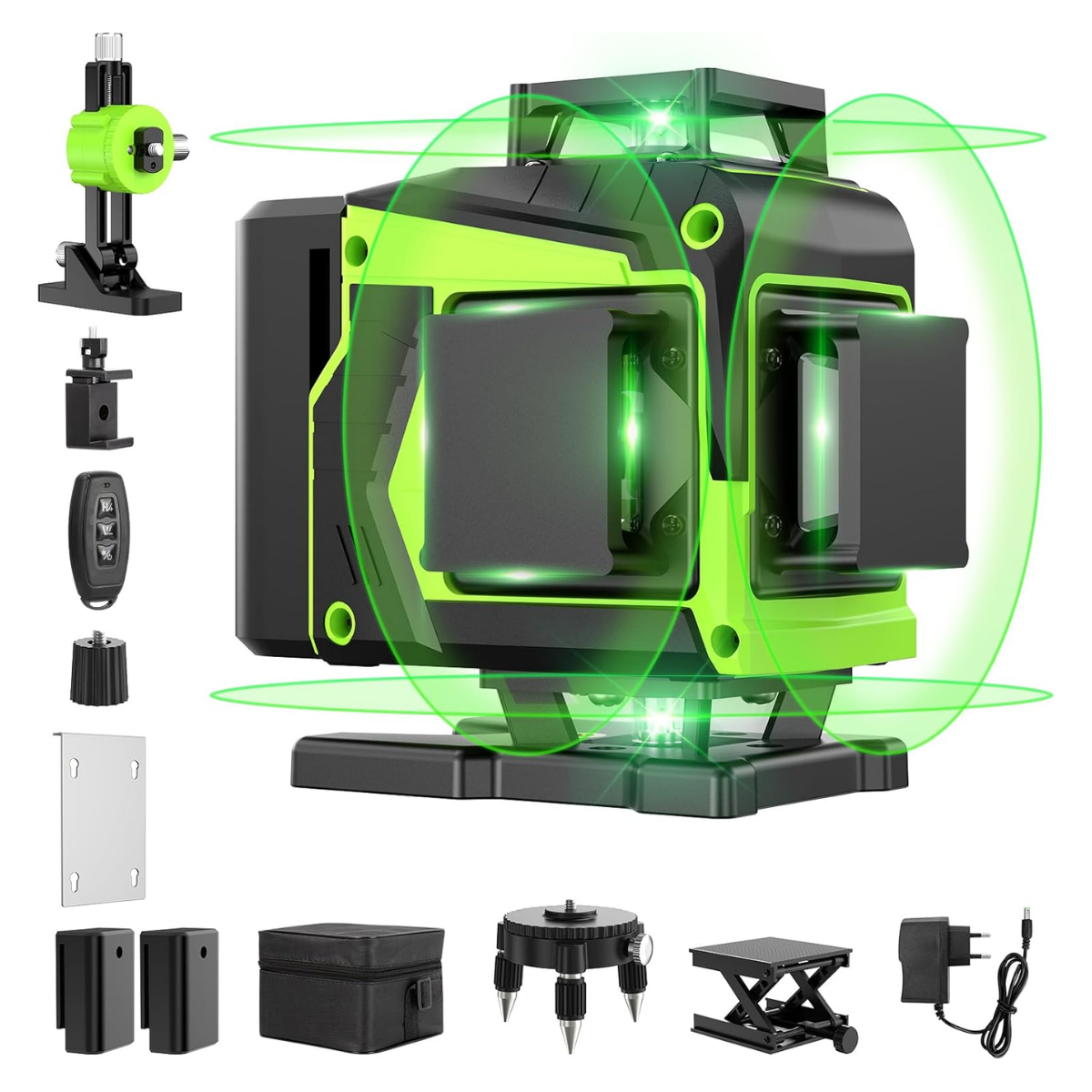 Nível Laser Autonivelante 30 m, Brilho 1–100%, Controle, IP54 | QuadBeam™ 4D