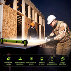 Luz de Trabalho Magnética 3000 lm, 5200 mAh, USB-C | MagniBar™