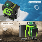 Nível Laser Autonivelante 30 m, Brilho 1–100%, Controle, IP54 | QuadBeam™ 4D