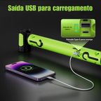 Luz de Trabalho Magnética 3000 lm, 5200 mAh, USB-C | MagniBar™