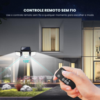 Refletor Solar 2500 lm 3 Cabeças c/ Sensor & Controle | TriRay™