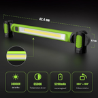 Luz de Trabalho Magnética 3000 lm, 5200 mAh, USB-C | MagniBar™